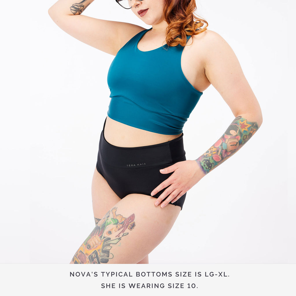 High-Waisted Underwear and Swim Bottom