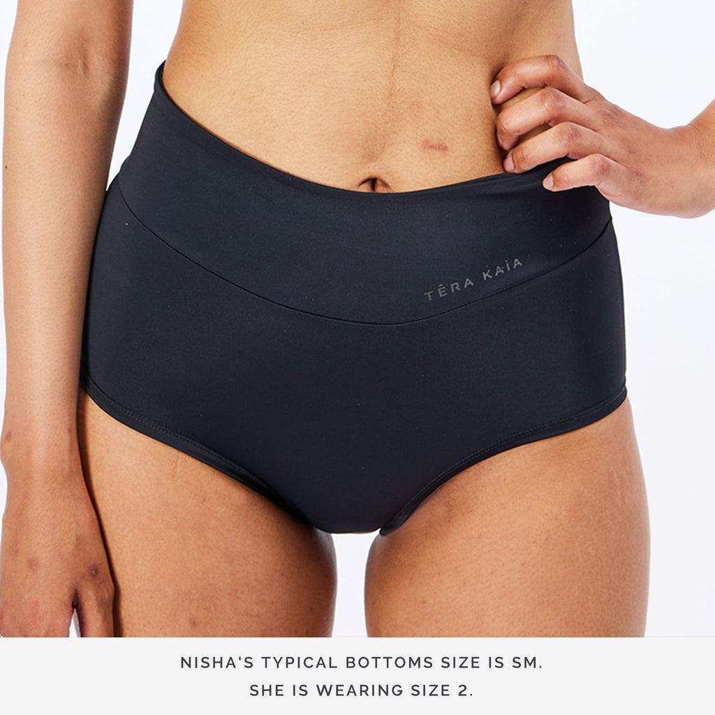 High-Waisted Underwear and Swim Bottom